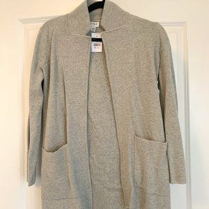 J.Crew Ella open-front long sweater-blazer